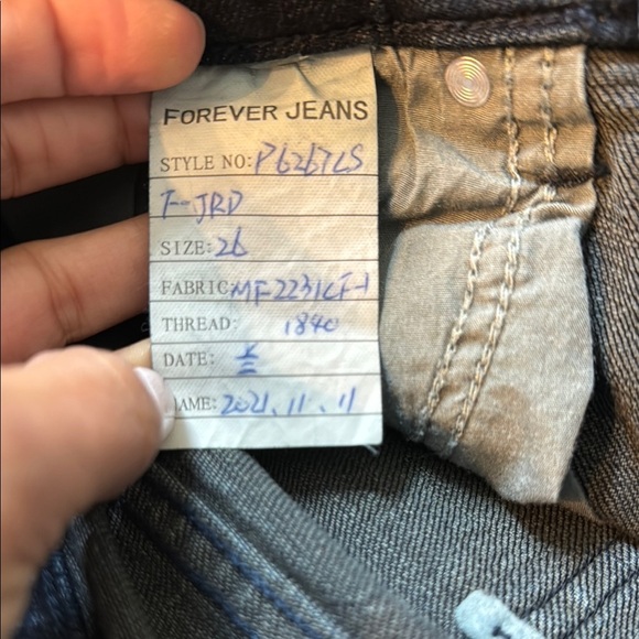 Pistola Black Flared Jeans with Polished Finish Size 26 - Picture 4 of 5